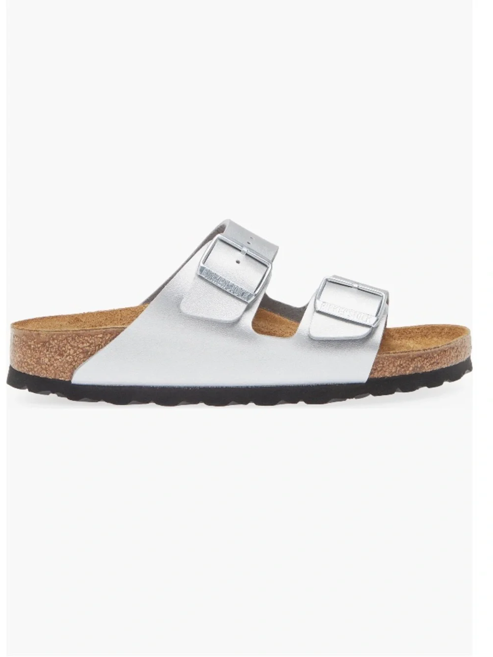 NIB Birkenstock Arizona Sandal, Silver, Women’s 7-7.5 / 38 EU B - Picture 4 of 6
